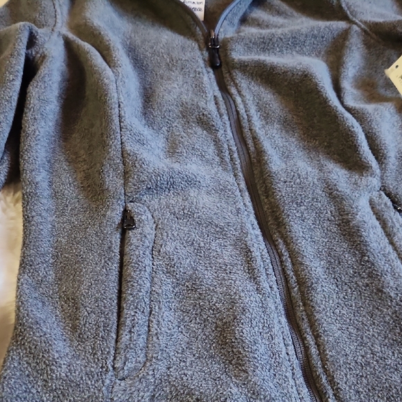 Amazon Essentials Gray Fleece Zip-Up Jacket NWT - Picture 6 of 9